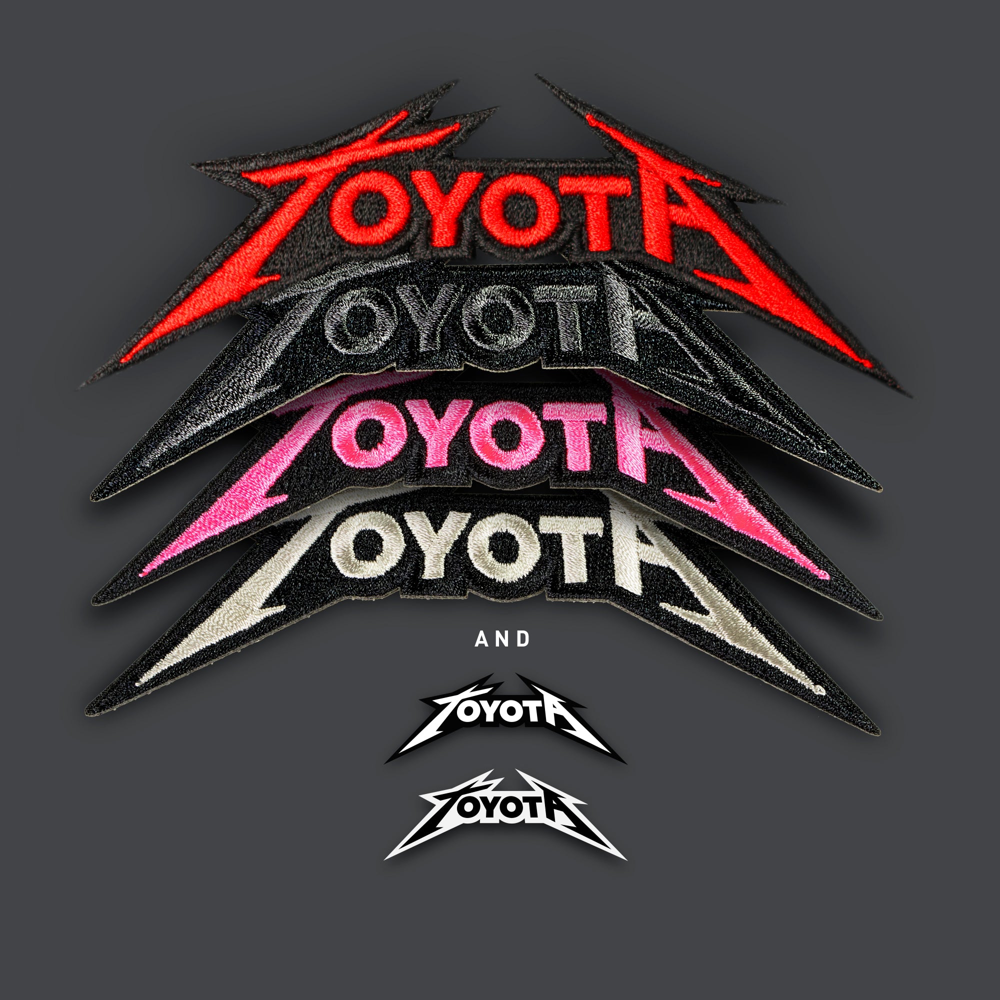 Toyota - Metal band logo morale patch