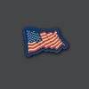 Waving American Flag PVC RE / Ranger Eye Morale Patches