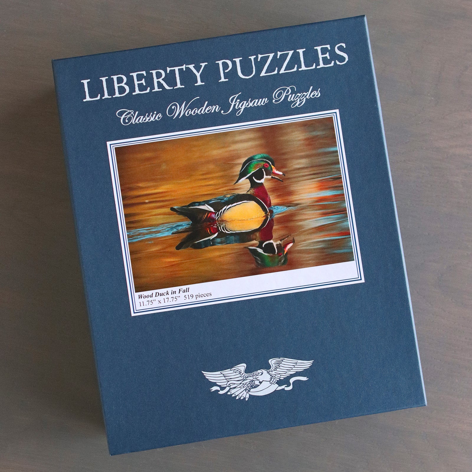 Liberty Puzzles Classic Wooden Jigsaw PUZZLE "The Wood Duck in Fall" Photography by Phil Swanson