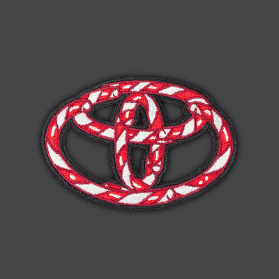 Christmas Toyota Candy Cane Morale Patches