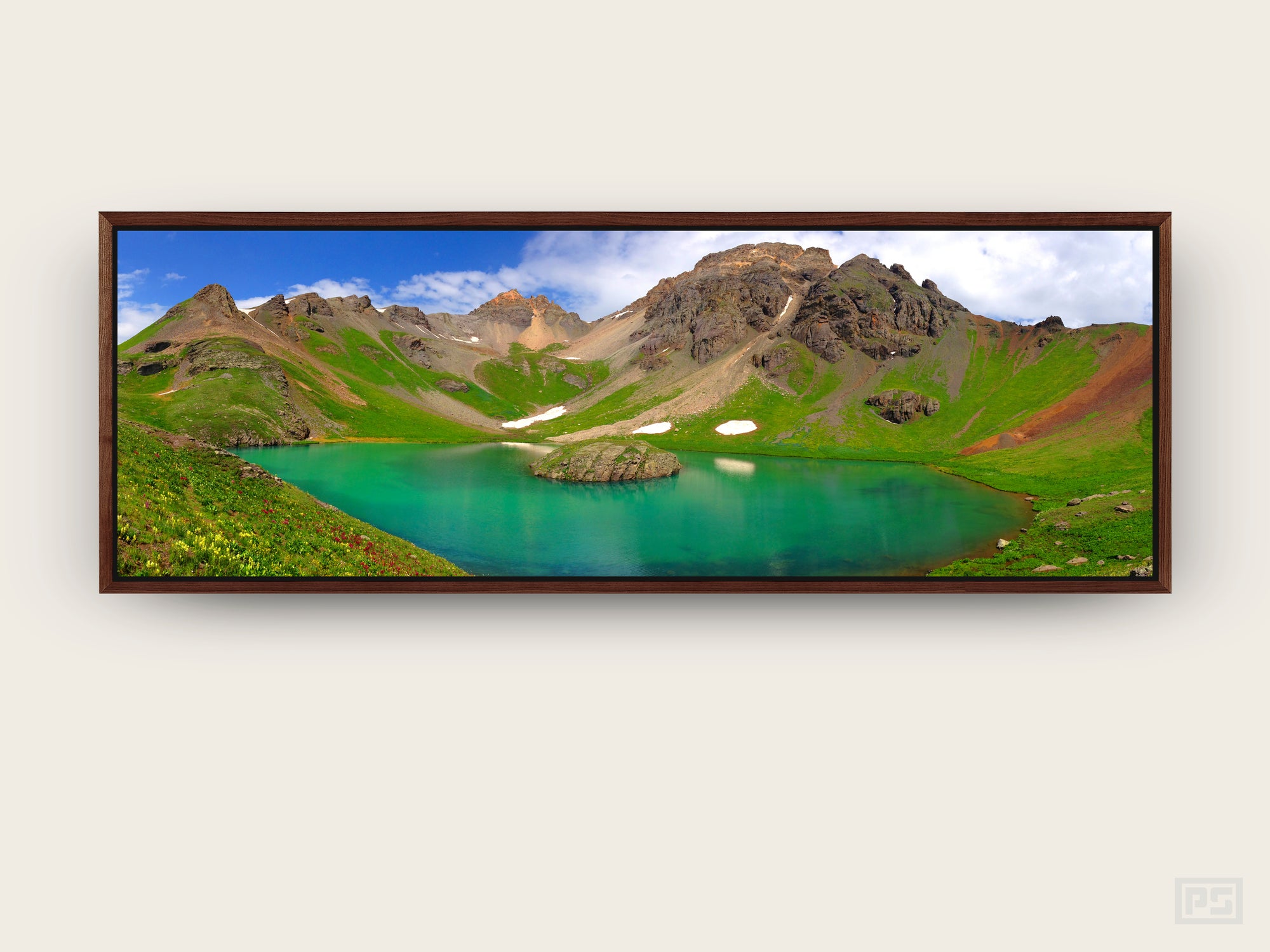 Framed Canvas Print "The Island in the Sky"