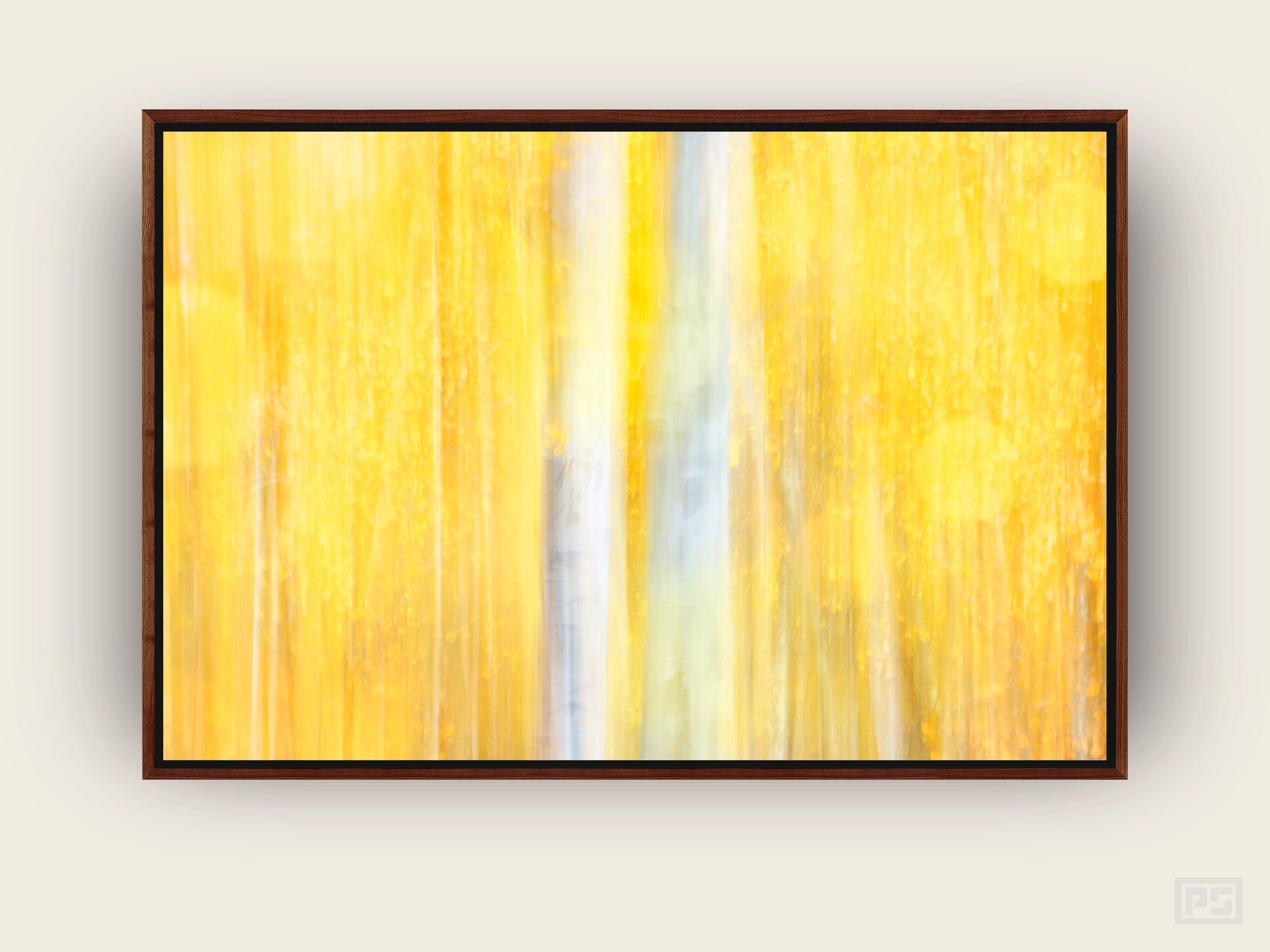 Framed Canvas Print "The Aspens in Fall"