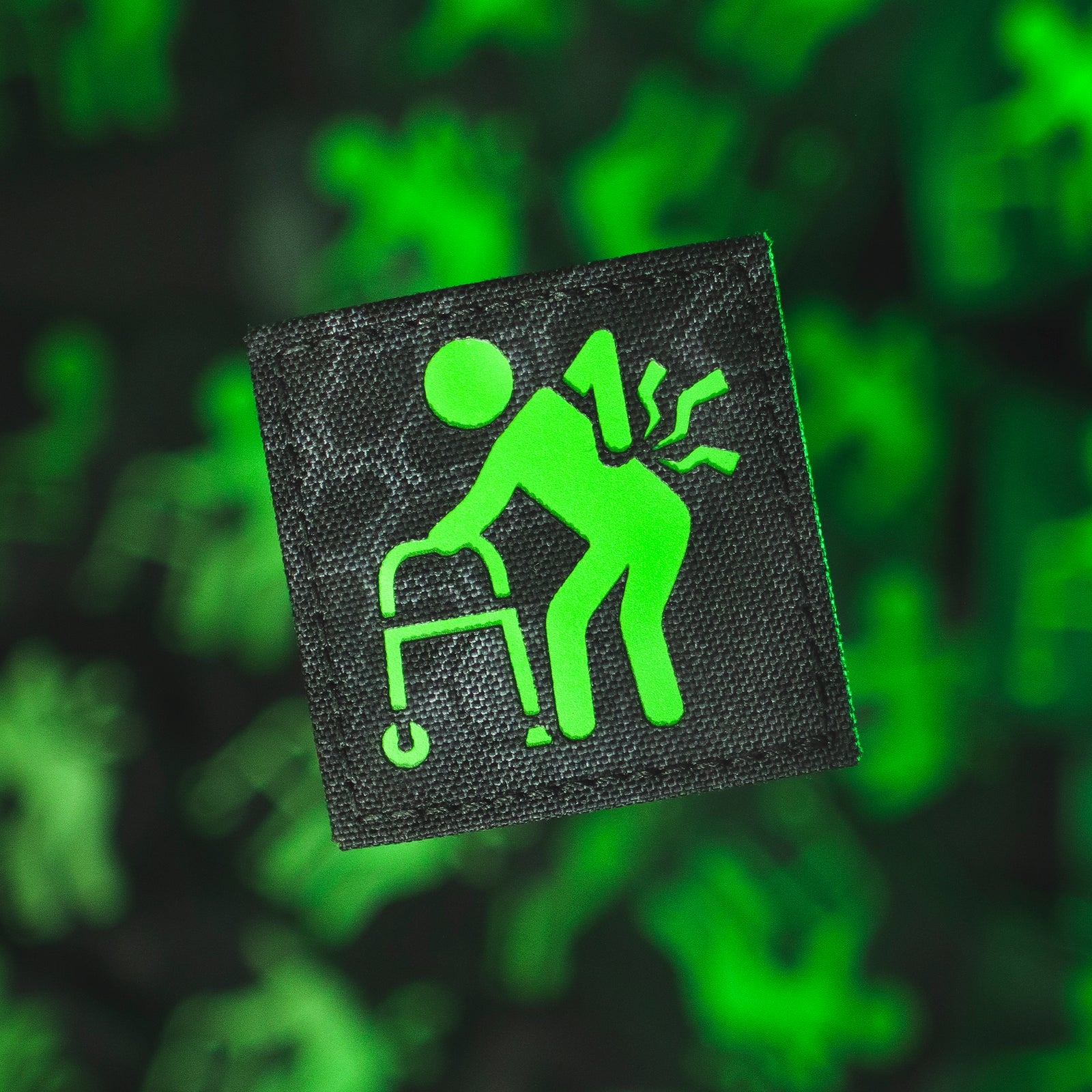 SALE 15% off GRAMPS Kryptek Typhon BLK / Green Laser cut morale patch