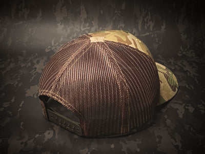 Hat - MultiCam® Standard & MultiCam® Black snap back - Custom patch panel - low profile