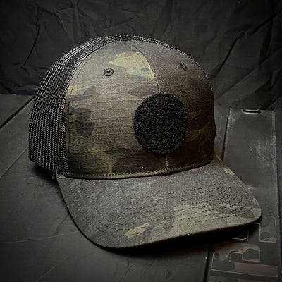 Hat - MultiCam® Standard & MultiCam® Black snap back - Custom patch panel - low profile