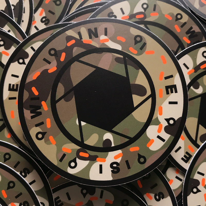 Adventure Camo / Blaze Orange "MC STD" STICKER