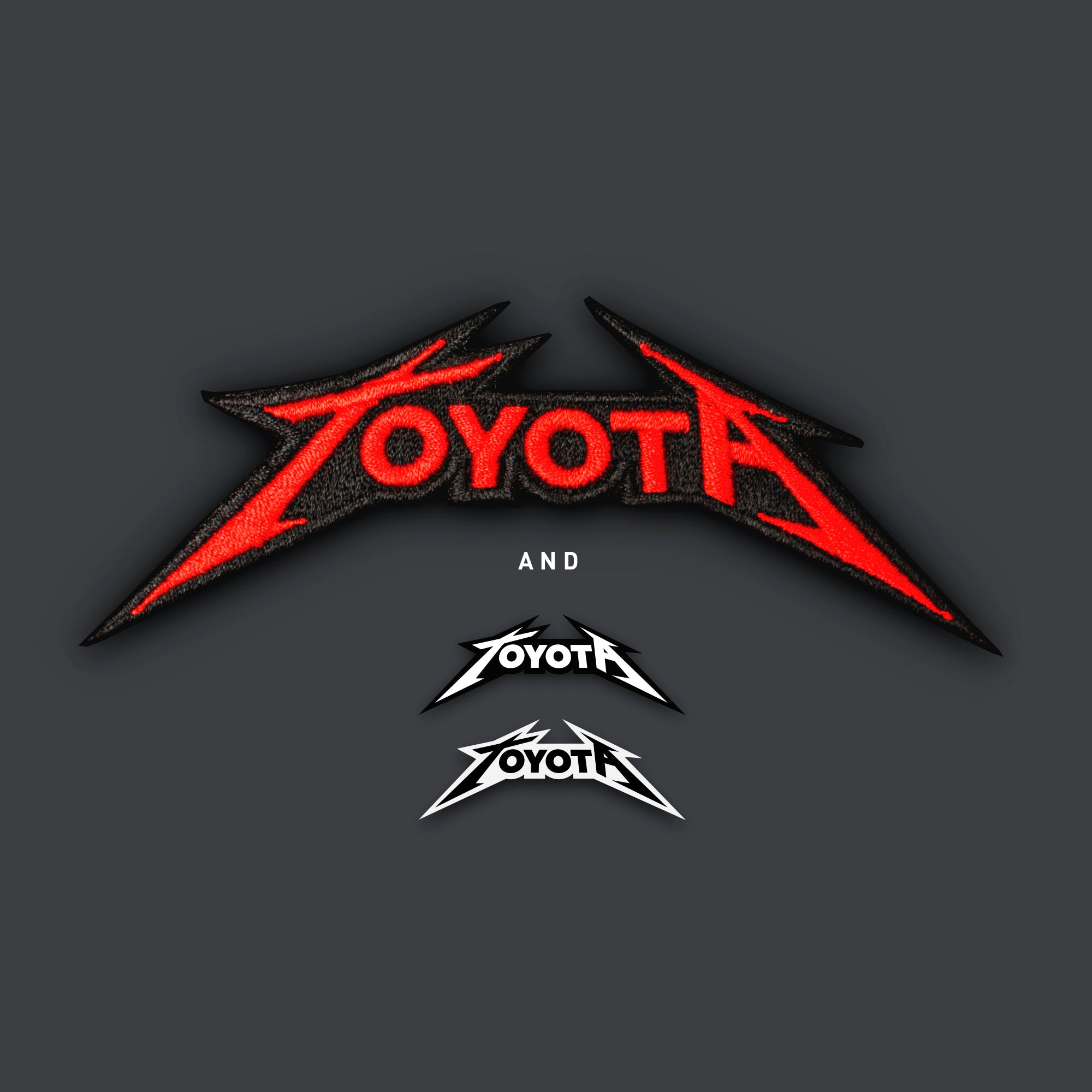 Toyota - Metal band logo morale patch