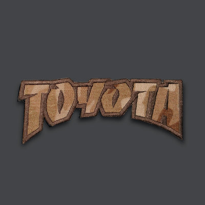 Toyota Throwback Sk8er logo morale patches