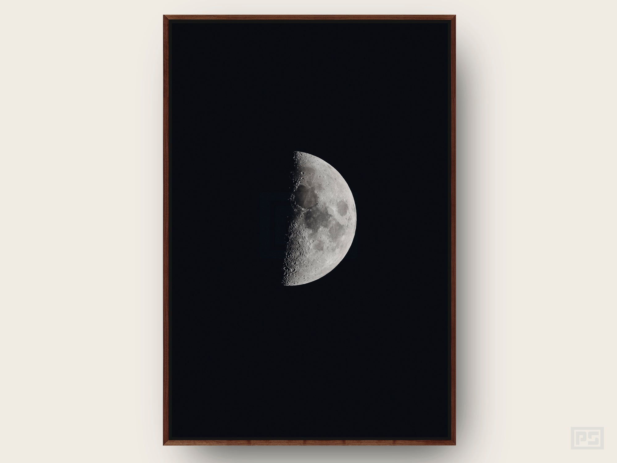 Framed Canvas Print "The Half Moon"