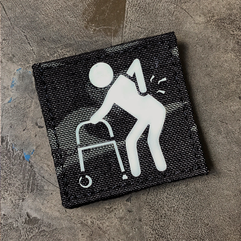 GRAMPS V1 "MC BLK GITD" Lasercut patch